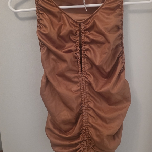 Free People Ride Along Ruched Crop Tank - Picture 5 of 12